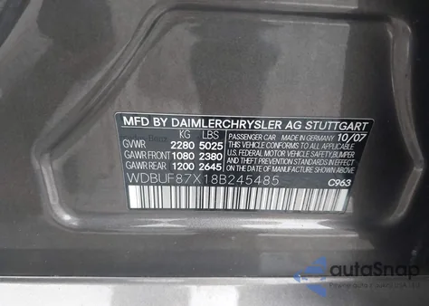 2008 Mercedes-Benz E 350 4Matic z USA, uszkodzony, nr VIN WDBUF87X18B245485